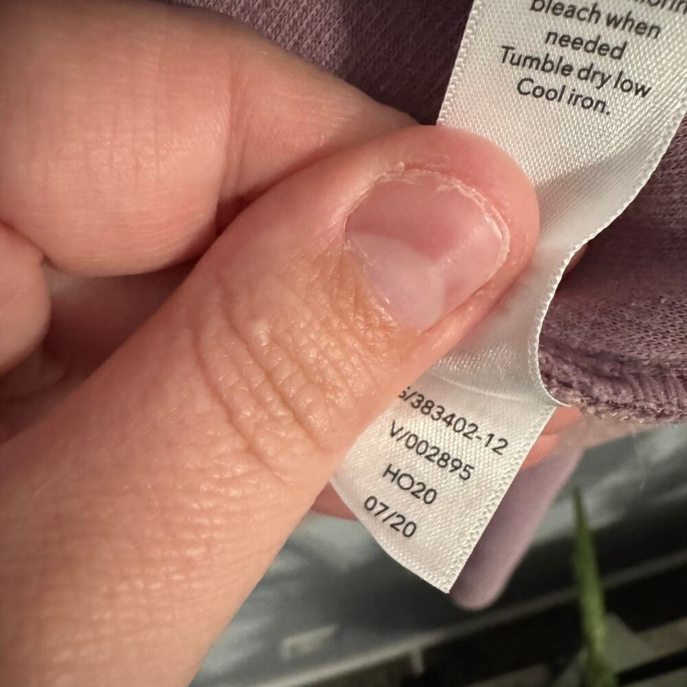 Athleta Cozy Karma Asym Pullover Sweatshirt w/ Zipper Upper Size XS Mauve - Picture 10 of 11
